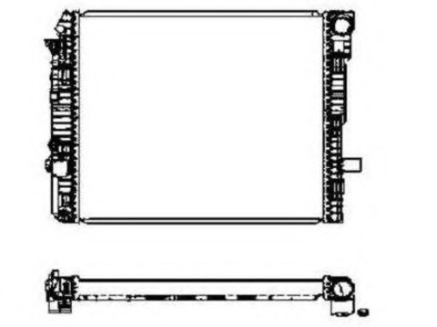 Radiator apa MERCEDES ATEGO 2 (2004 - 2016) NRF 50587