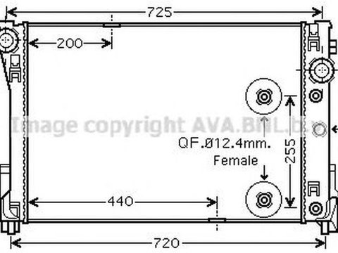 Radiator apa MERCEDES-BENZ C-CLASS cupe C204 AVA MS2475