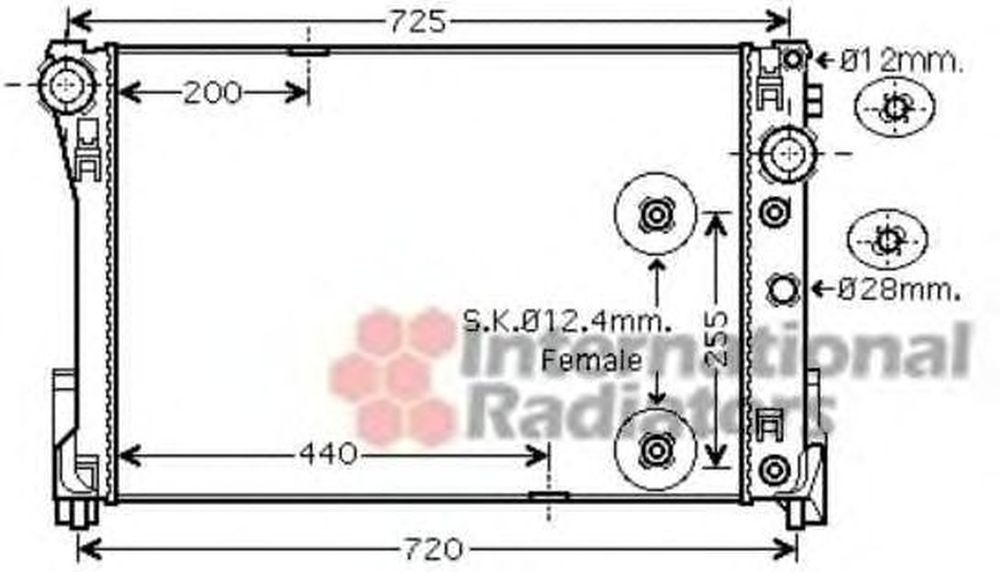 Radiator apa MERCEDES-BENZ C-CLASS W204 VAN WEZEL 30002491