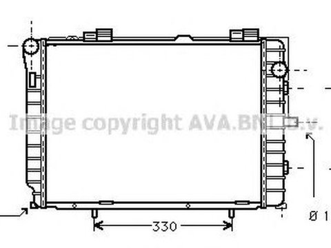 Radiator apa MERCEDES-BENZ CLK Cabriolet A208 AVA MS2229