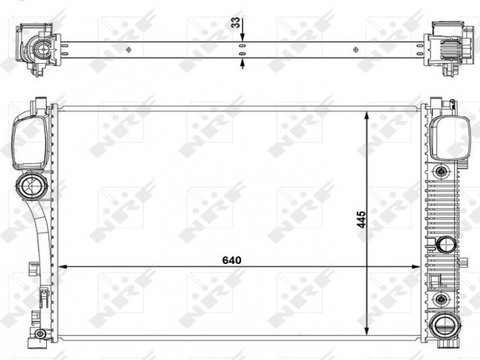 Radiator Apa Mercedes-Benz CLS-Class 53839 11-544-353