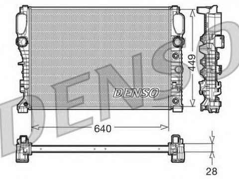 Radiator apa MERCEDES-BENZ E-CLASS T-Model S211 DENSO DRM17091