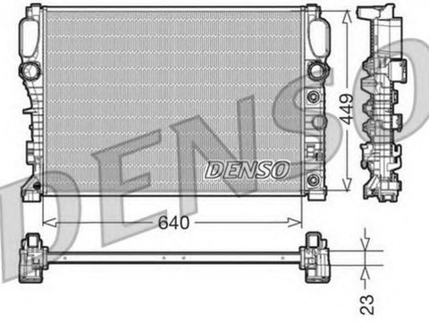 Radiator apa MERCEDES-BENZ E-CLASS T-Model S211 DENSO DRM17090