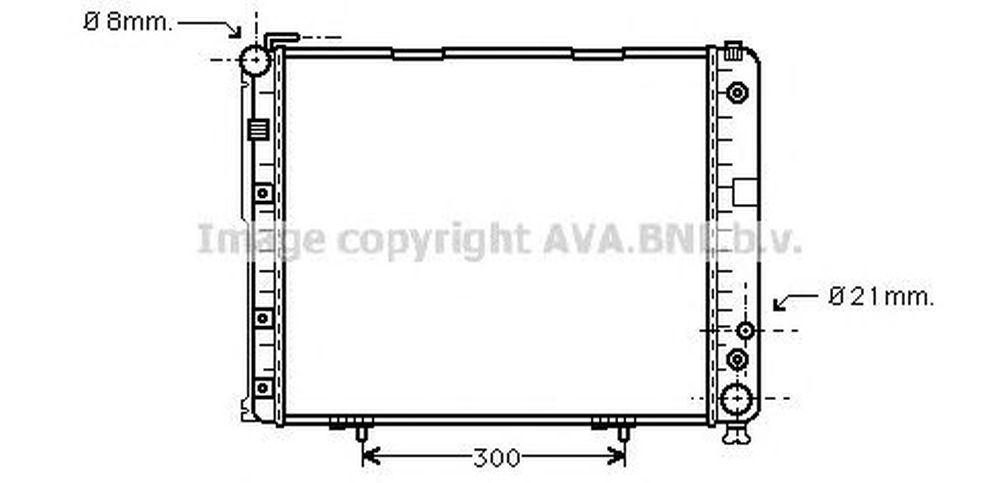 Radiator apa MERCEDES-BENZ E-CLASS W124 AVA MS2178