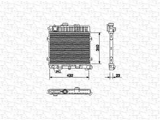 Radiator apa MERCEDES-BENZ E-CLASS W124 MAGNETI MARELLI 350213436000