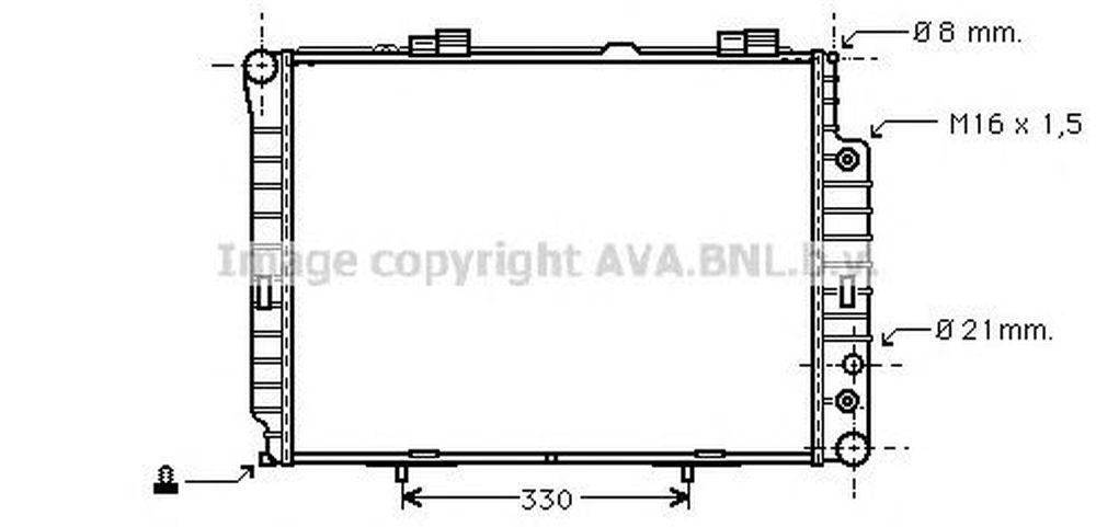 Radiator apa MERCEDES-BENZ E-CLASS W210 AVA MS2189