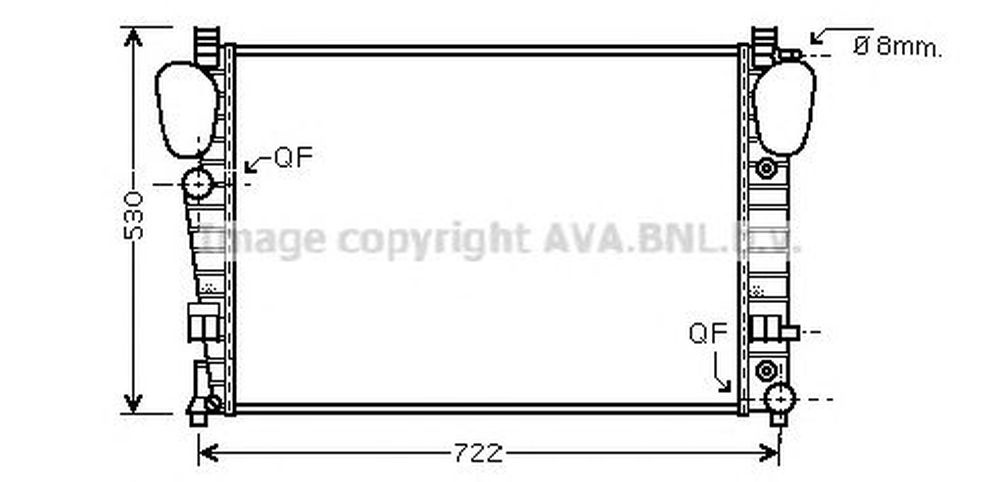 Radiator apa MERCEDES-BENZ S-CLASS W220 AVA MS2311