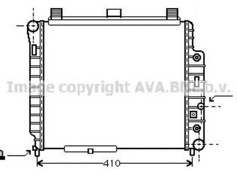 Radiator apa MERCEDES-BENZ SLK R170 AVA MS2238