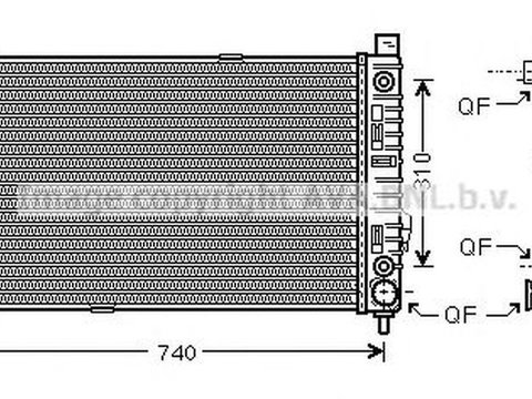 Radiator apa MERCEDES-BENZ SLK R171 AVA MS2464