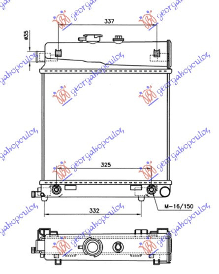 Radiator Apa - Mercedes C Class (W202) 1993 , 2025