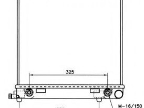 Radiator apa MERCEDES CLK Cabriolet (A208) (1998 - 2002) NRF 58232