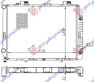 Radiator apa MERCEDES E CLASS (W210) 96-99 cod A21