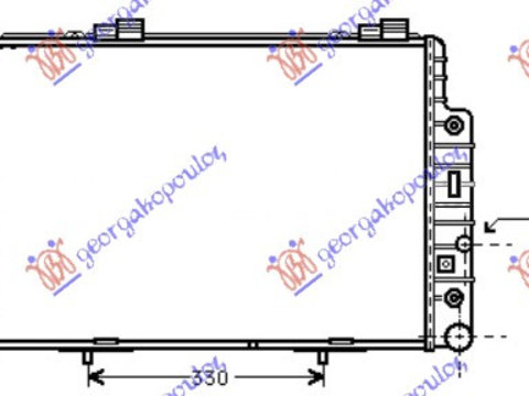 Radiator apa MERCEDES E CLASS (W210) 96-99 MERCEDES SLK (R170) 96-04 cod A2025003203