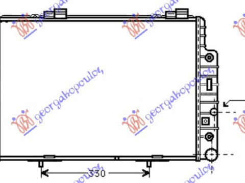 Radiator apa MERCEDES E CLASS (W210) 96-99 MERCEDES SLK (R170) 96-04 cod 2025003203