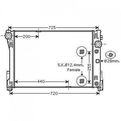 RADIATOR APA MERCEDES E-CLASS W212 2009->2016 R