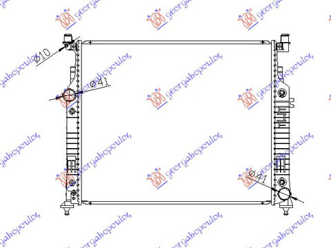 Radiator Apa - Mercedes Ml (W164) 2005 , 2515000603