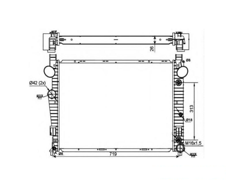 Radiator apa Mercedes S-Class (W220) 1998-2005