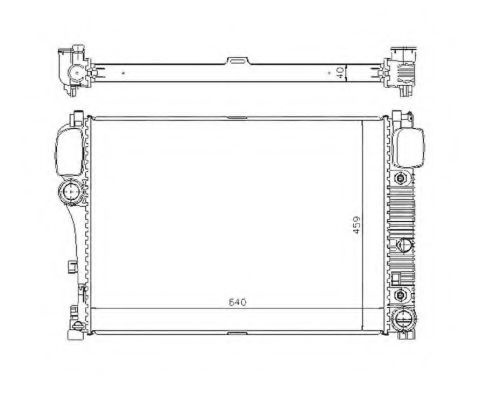 Radiator apa MERCEDES S-CLASS (W221) (2005 - 2013) NRF 53839