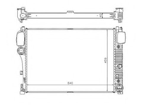 Radiator apa MERCEDES S-CLASS (W221) (2005 - 2013) NRF 53839