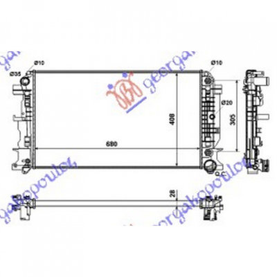 RADIATOR APA MERCEDES SPRINTER W906 2013-> Radi