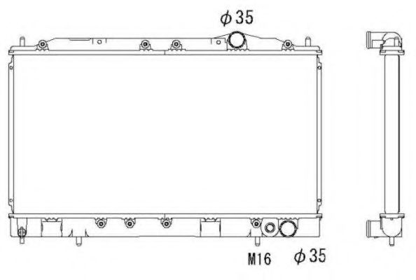 Radiator apa MITSUBISHI ECLIPSE   (D2_A) (1989 - 1995) NRF 53521