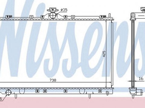 Radiator apa MITSUBISHI GRANDIS NA W NISSENS 68182