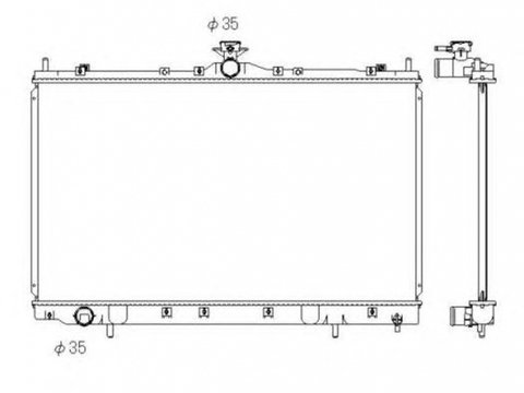 Radiator apa MITSUBISHI GRANDIS NA W NRF 53431