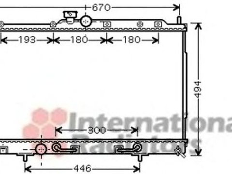 Radiator apa MITSUBISHI OUTLANDER I CU W VAN WEZEL 32002197