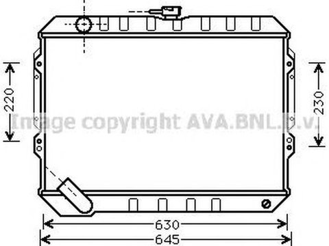 Radiator apa MITSUBISHI PAJERO II V3 W V2 W V4 W AVA MT2088