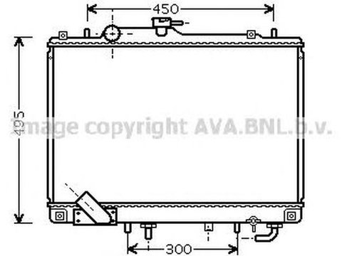 Radiator apa MITSUBISHI PAJERO SPORT K90 AVA MT2157