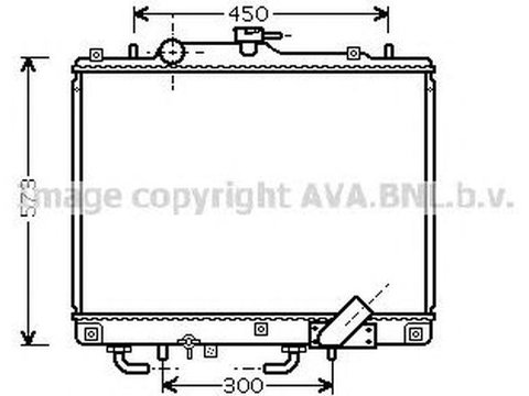 Radiator apa MITSUBISHI PAJERO SPORT K90 AVA MT2156