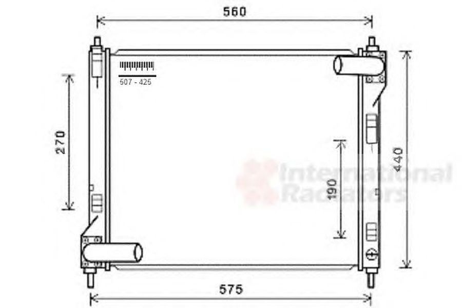 Radiator apa NISSAN JUKE F15 VAN WEZEL 13002354