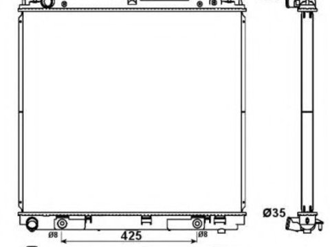 Radiator apa NISSAN NAVARA (D40) (2004 - 2016) NRF 53179