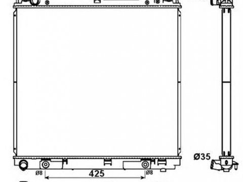 Radiator apa NISSAN NAVARA platou sasiu D40 NRF 53179