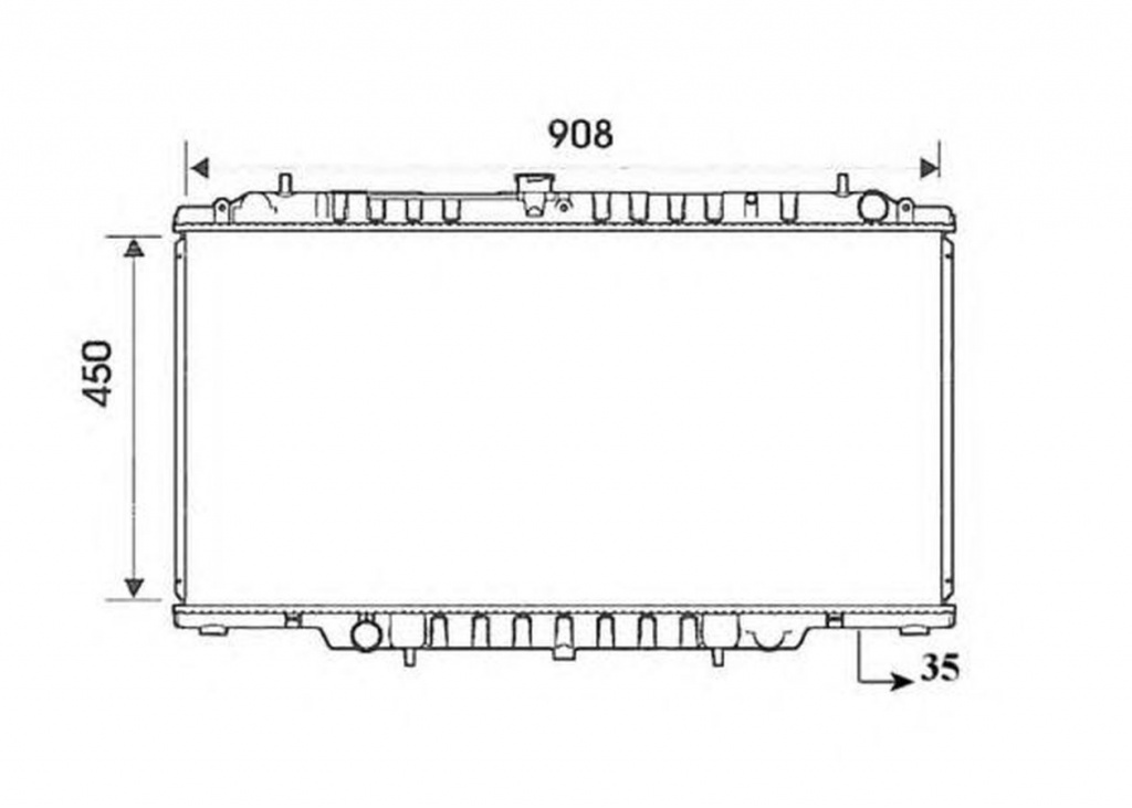 Radiator apa NISSAN PATROL GR V Wagon Y61 NRF 53830
