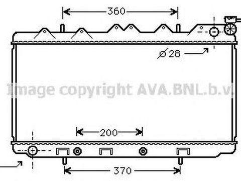 Radiator apa NISSAN SUNNY III Hatchback N14 AVA DN2119