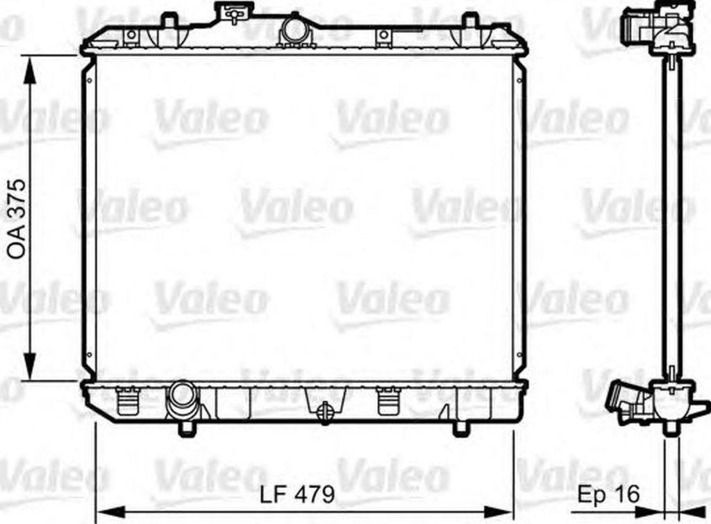 Radiator apa OPEL AGILA B H08 VALEO 735383