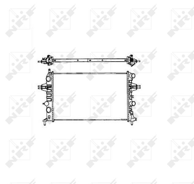 Radiator Apa Opel Astra G 1998 1999 2000 2001 2002 2003 2004 2005 2006 2007 2008 2009 Sedan 4-usi 1.2 MT (65 hp) 58176