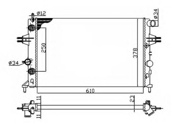 Radiator apa OPEL ASTRA G limuzina (F69_) (1998 - 