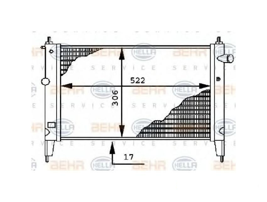 Radiator apa Opel ASTRA G limuzina (F69) 1998-2009