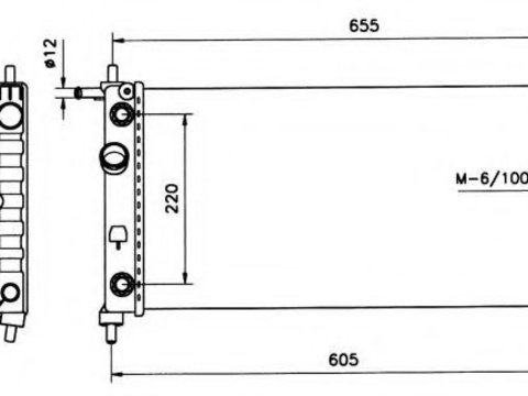 Radiator apa OPEL COMBO (71_) (1994 - 2001) NRF 50552