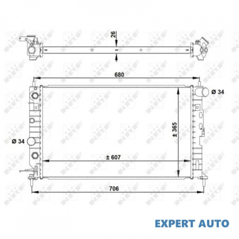 Radiator apa Opel VECTRA B combi (31_) 1996-2003 #