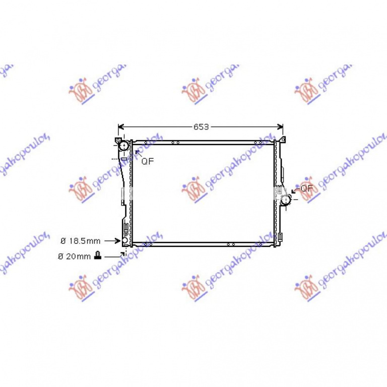Radiator apa pentru BMW SERIES 1 (E82/88) COUPE/CABRIO 2007 , 17117553111