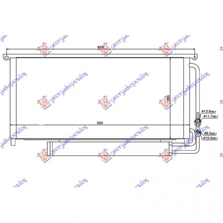 Radiator apa pentru SMART FORTWO ROADSTER 2003 , 0010033V003