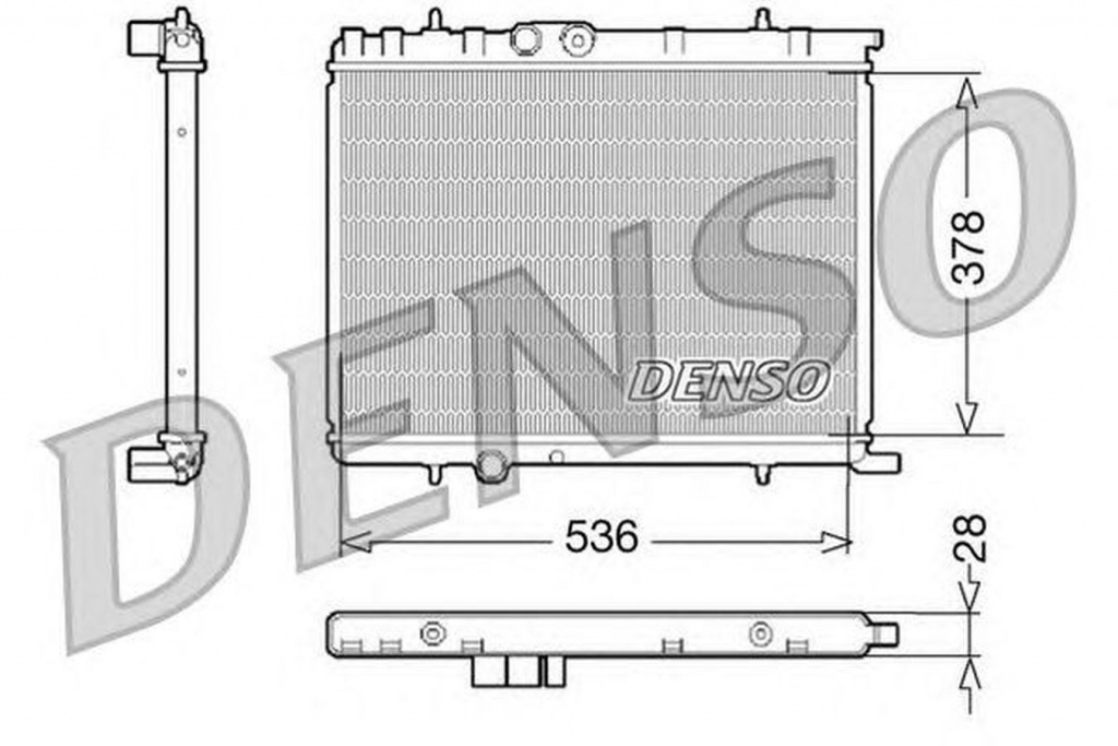 Radiator apa PEUGEOT 206 CC 2D DENSO DRM07021