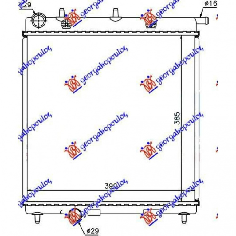 Radiator Apa - Peugeot 208 2015 , 1330q5