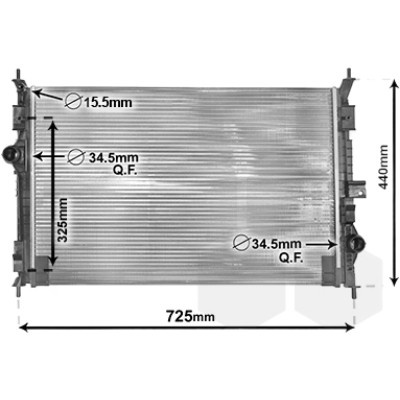 Radiator apa PEUGEOT 3008 2016->, 5008 2 2016-&