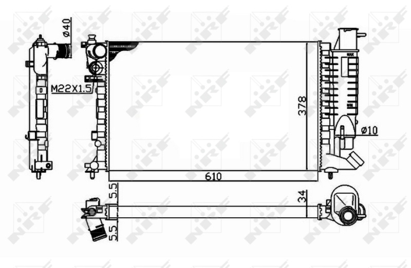 RADIATOR APA ~ PEUGEOT 306 Hatchback (7A, 7C, N3, 