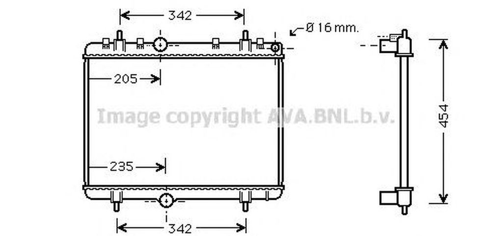 Radiator apa PEUGEOT 5008 AVA PE2330