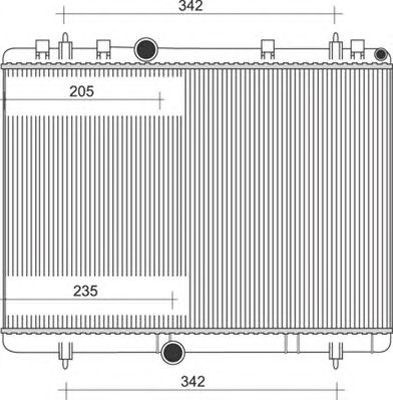 Radiator apa PEUGEOT EXPERT caroserie VF3A VF3U VF3X MAGNETI MARELLI 350213889000